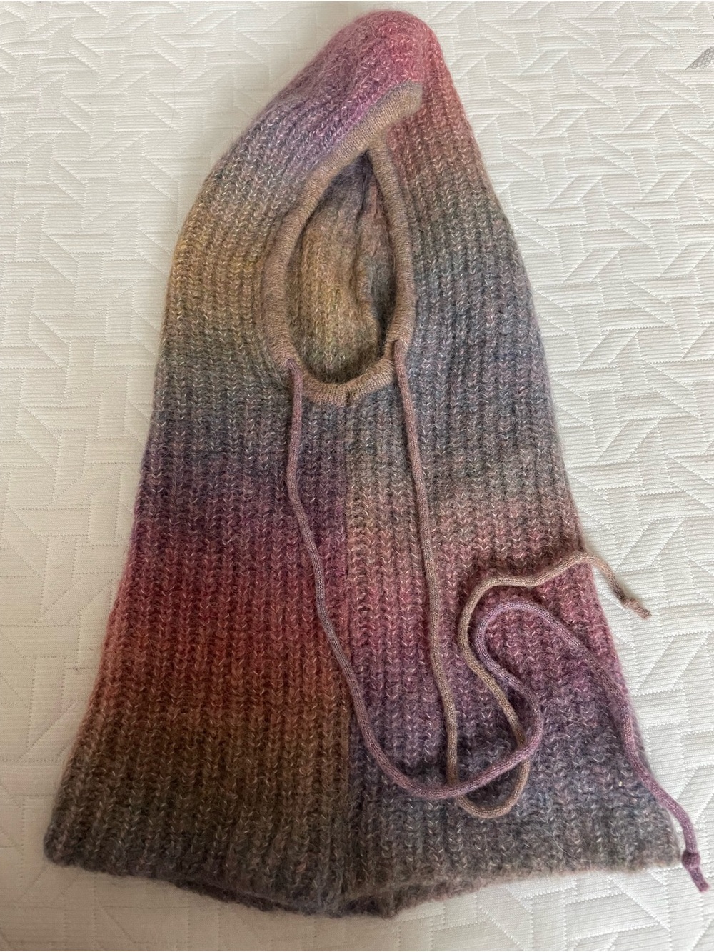 Sessun "Gatien" knit Balaclava/Hood in Space -Dyed multicolor